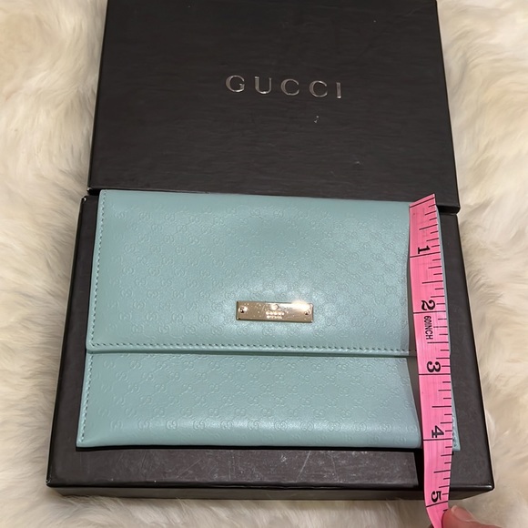 Gucci card case/wallet, new with a tag, light blue, elegant - Picture 7 of 8